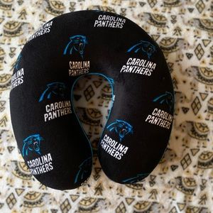 panthers traveling head pillow